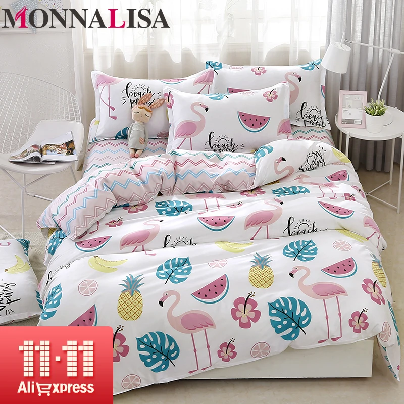 4 шт./компл. фрукты арбуз ананас банан украшенное лебедем для Постельное белье