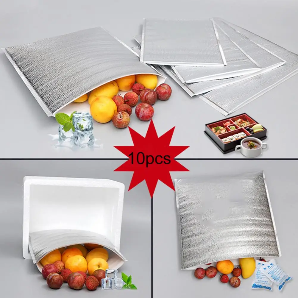 Lunch Bag Safe Cooler Aluminum Foil Convenient Useful Heat Preservation Food Storage | Дом и сад