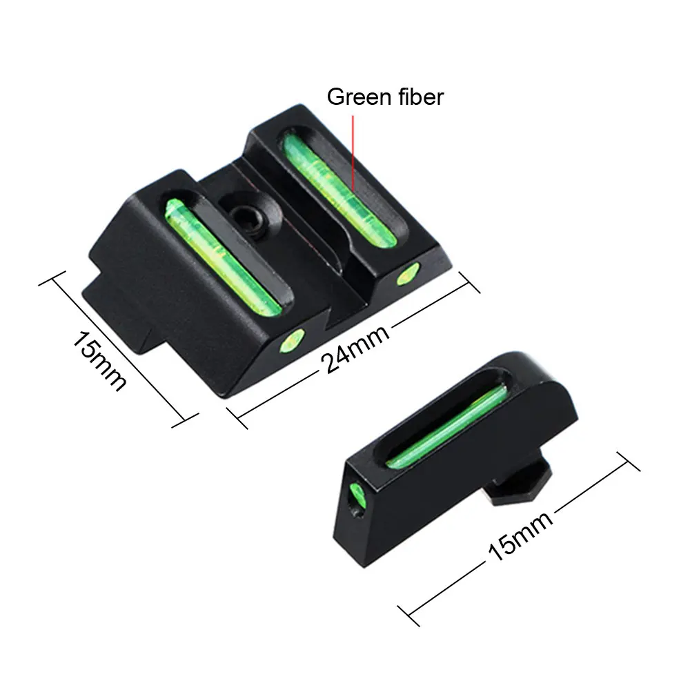 Набор тактических волоконно-оптических боевых предметов-красный/зеленый