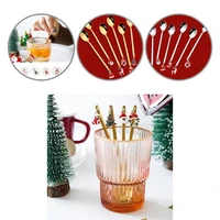 6pcs dessert spoon creative 2 colors eco friendly decorative stylish stirring spoon for gifts dessert spoon dessert spoon