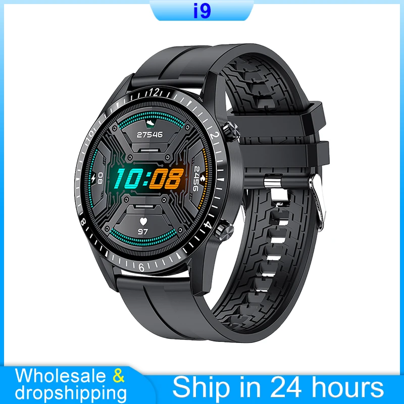 

I9 Smart Watch Men Women Full Touch Round Screen Bluetooth Hand Free Fitness Tracker Heart Rate Call Message Music Band For IOS