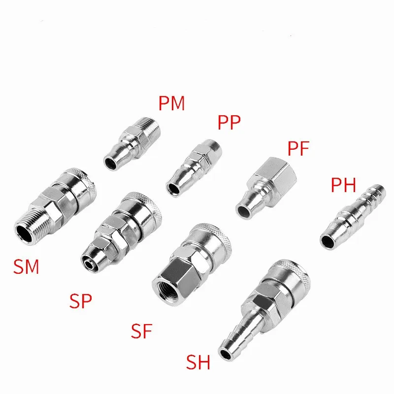 Пневматический шланг SF20 PF20 SF30 PF30 SF40 PF40 быстроразъемный соединитель подходит для
