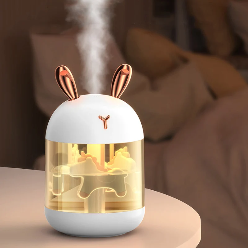 300 мл увлажнитель USB арома диффузор Trojan Horse Humidificador светодиодный ночник домашний