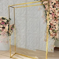 christmas party stainless steel metal decoration background frame for weddings and events