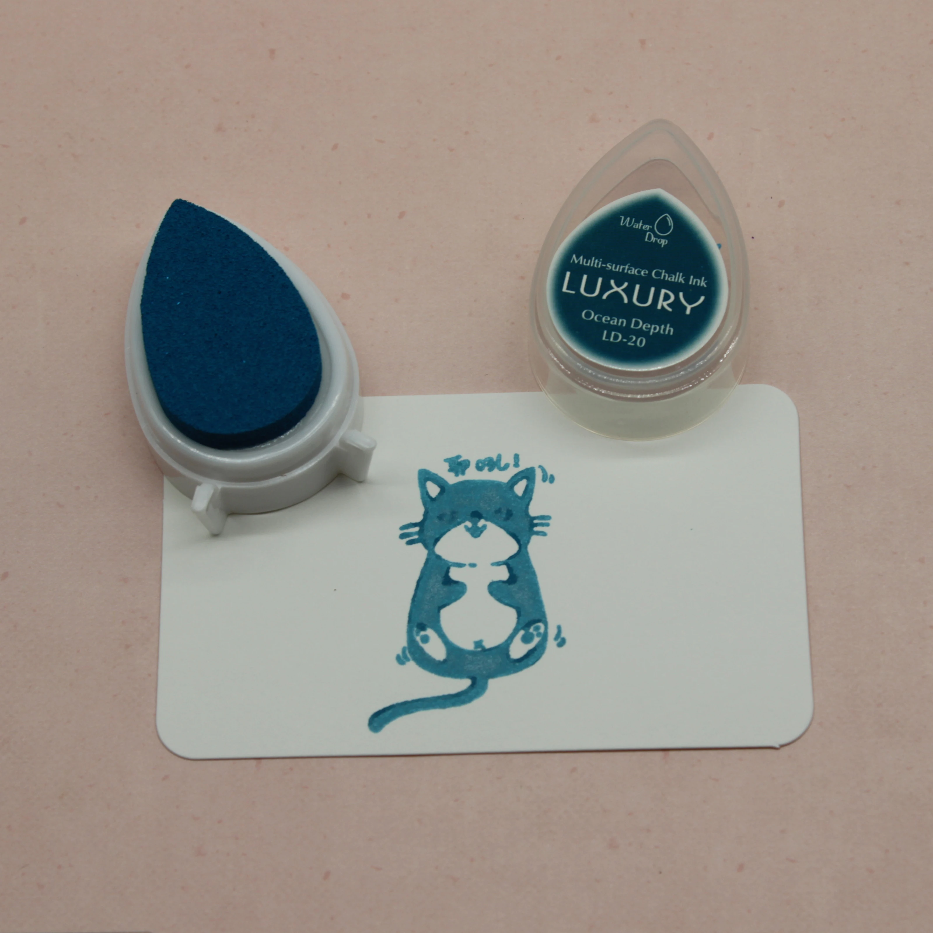 40 цветов пигментные Меловые чернила в форме глаз липкие чернильные прокладки для