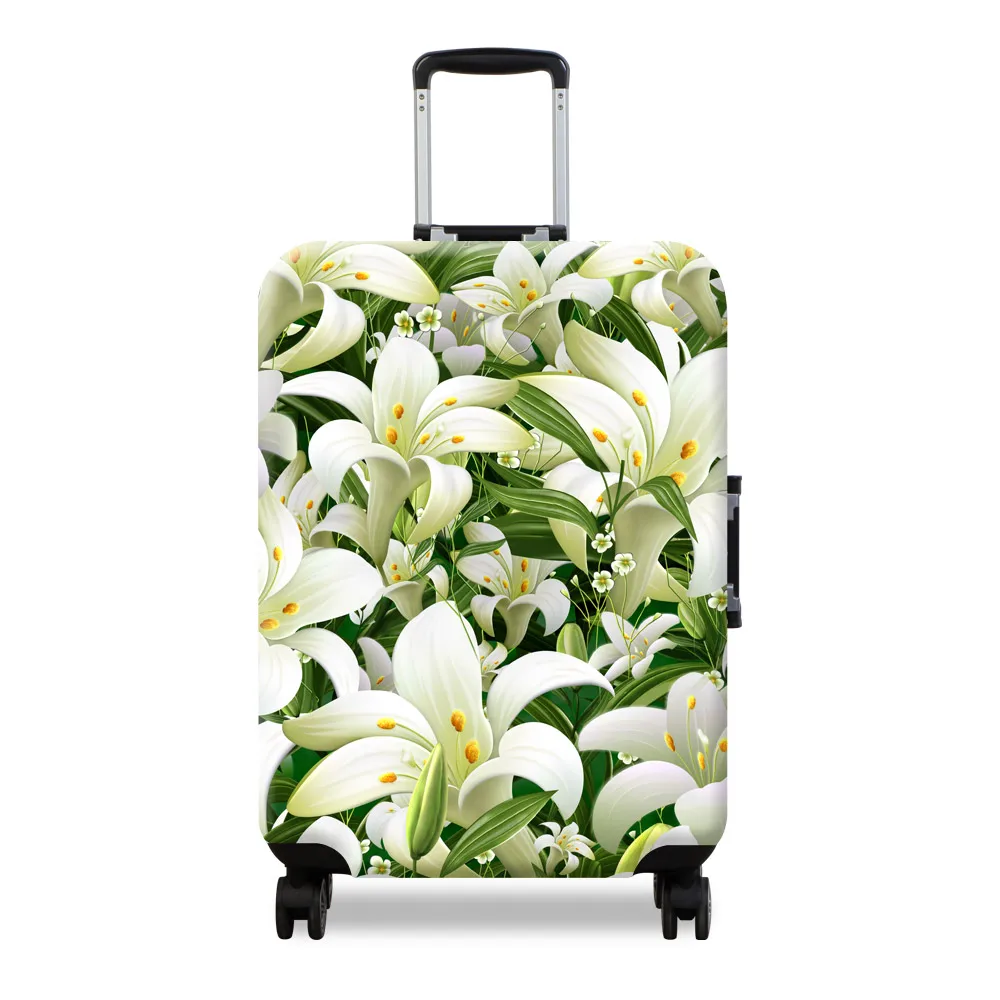 Чехол для чемодана с растениями и цветами утолщенный защитный чехол аксессуары