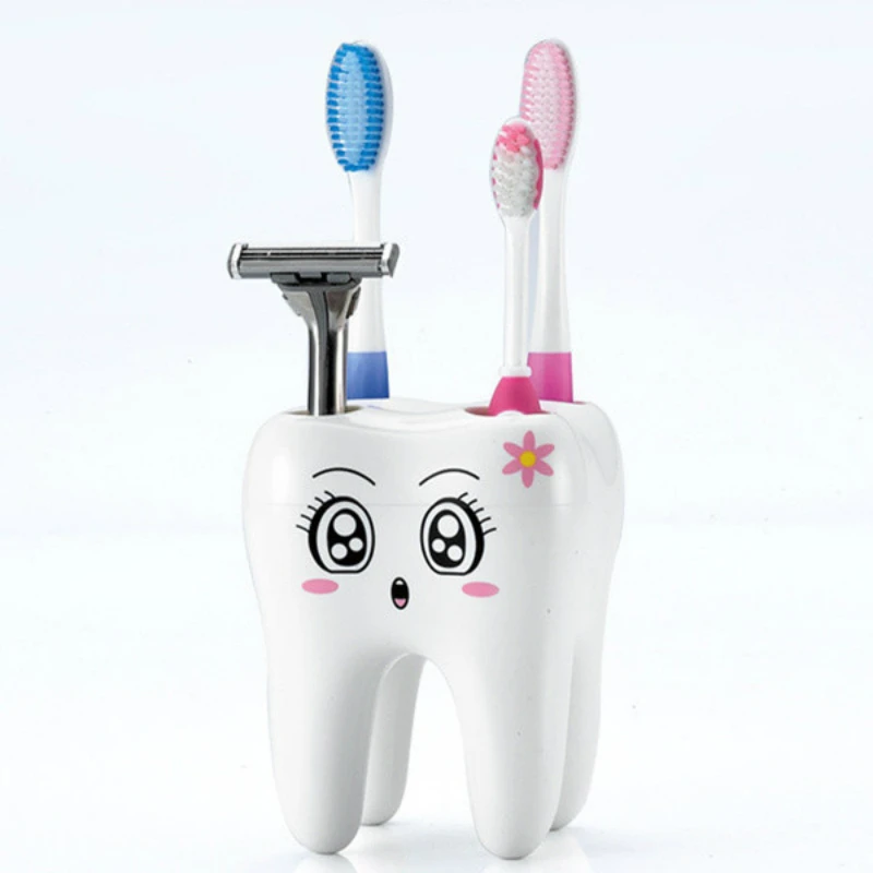 1 милый мультфильм 4 отверстия Модная стильная зубная щетка держатель Контейнер