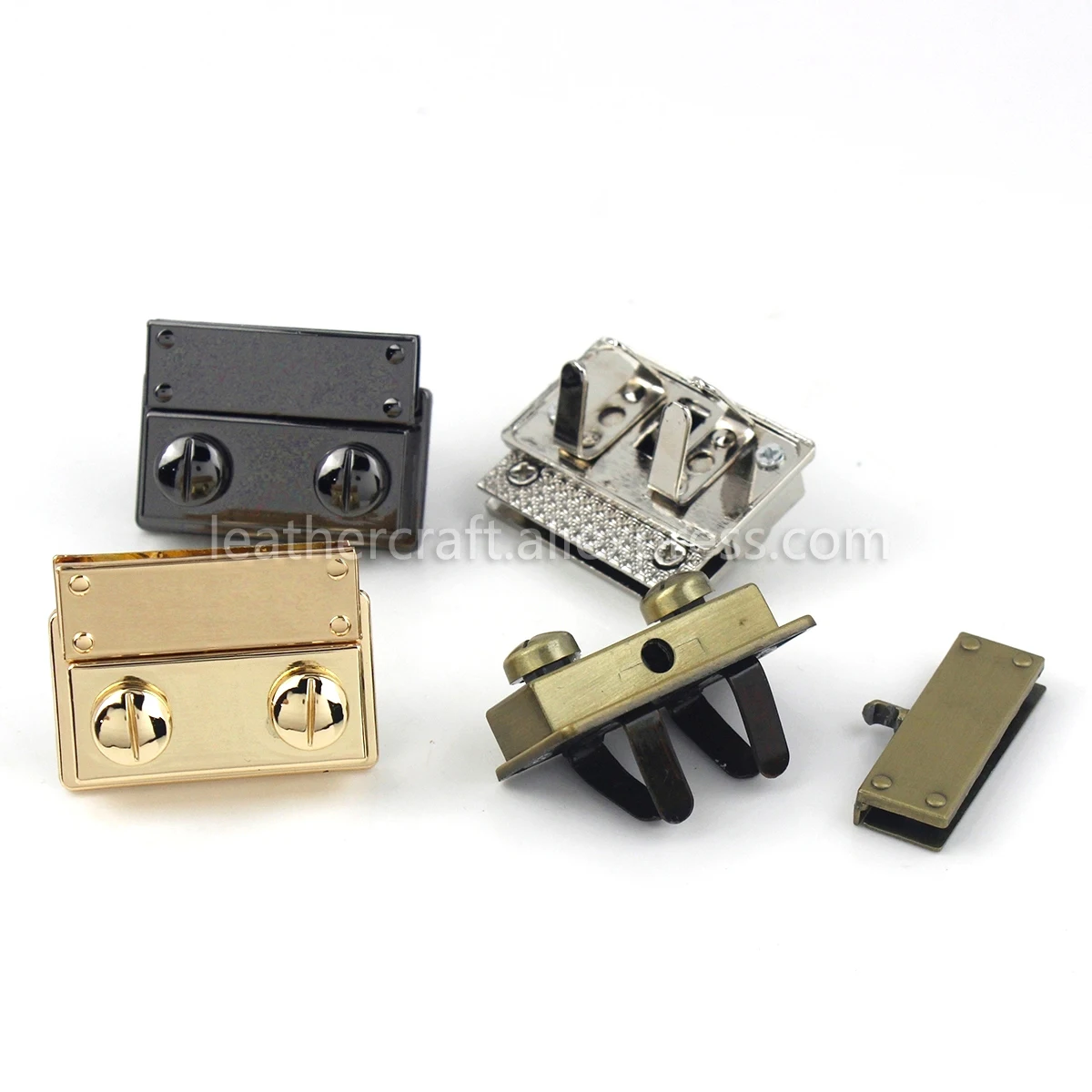 1х металлическая модная застежка замок с язычком кожа Ремесло Женская сумка