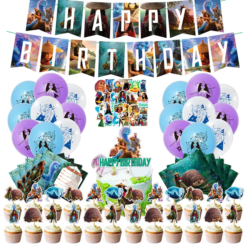 

105pcs Dragon Hunting Legend Theme Birthday Party Decoration Children Adult Birthday Party Anime Theme Party Supplies