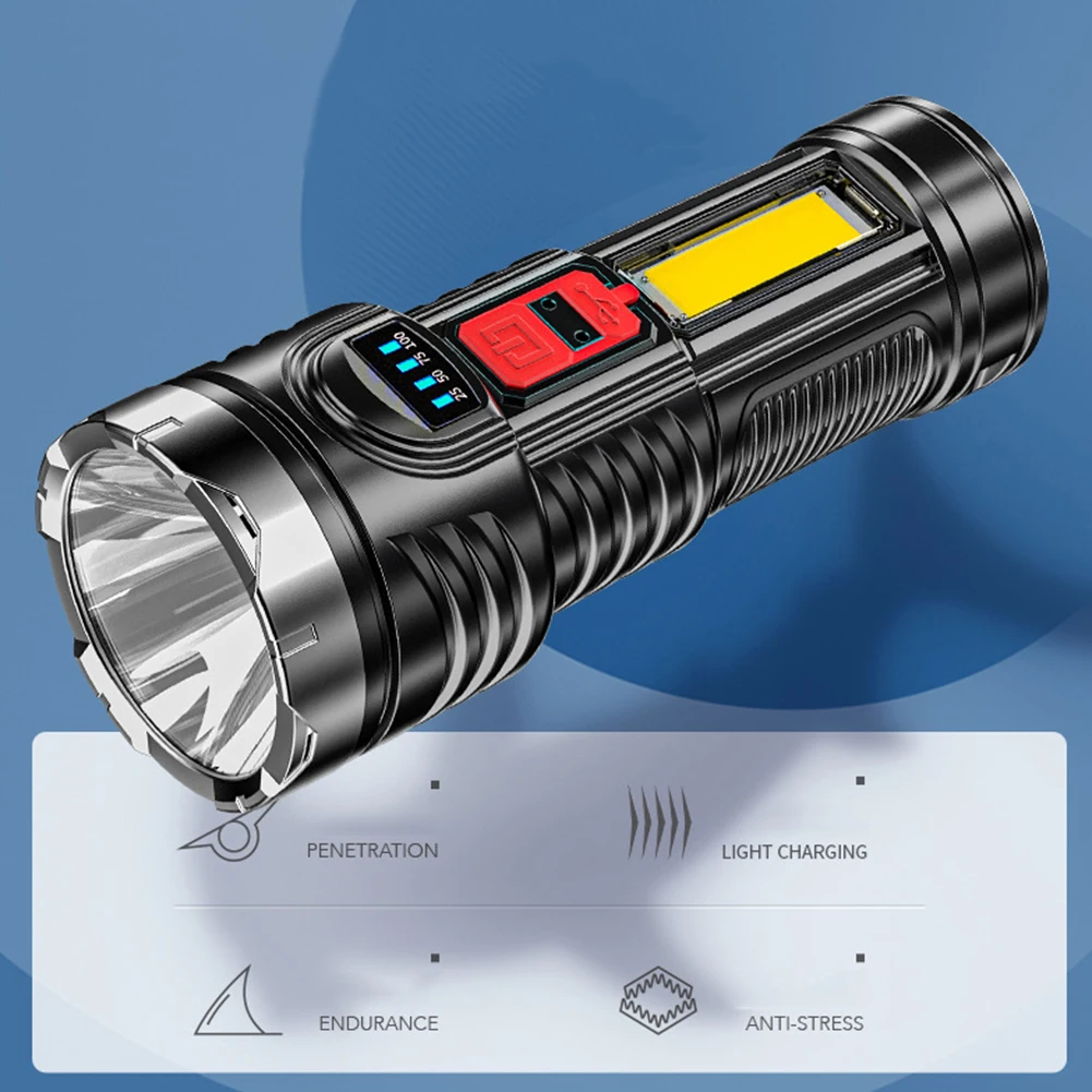 

Led Flashlight Ultra Bright Torch USB Rechargeable Portable Lantern Outdoor Lighting Camping Hiking Adventure Fishing Flashlight