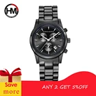 Часы наручные мужские кварцевые, водонепроницаемые брендовые люксовые деловые с календарем, из нержавеющей стали