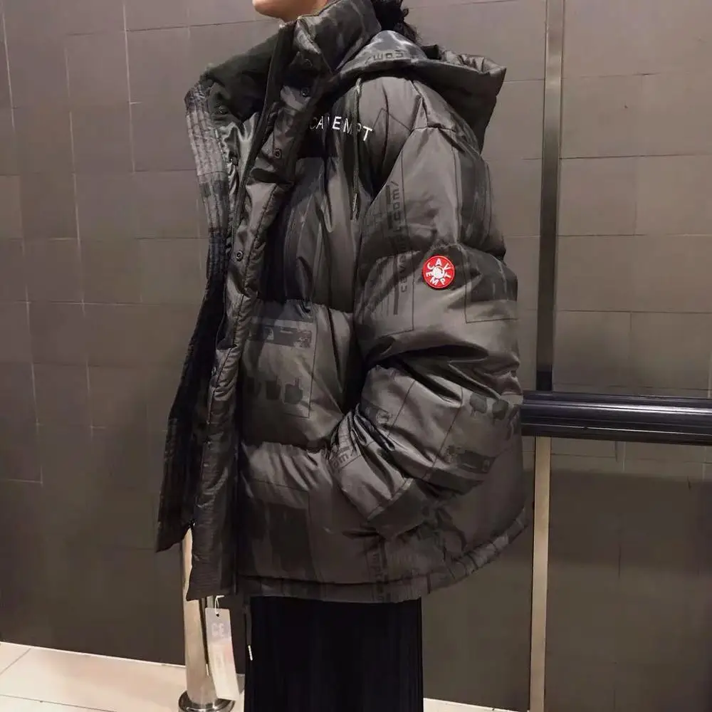 CAV EMPT C.E Down Jacket  Japan Trend LIFE PUFFER Parkas Men Women1:1High Quality 19AW Geometric Print CAVEMPT Hoodies Outerwear