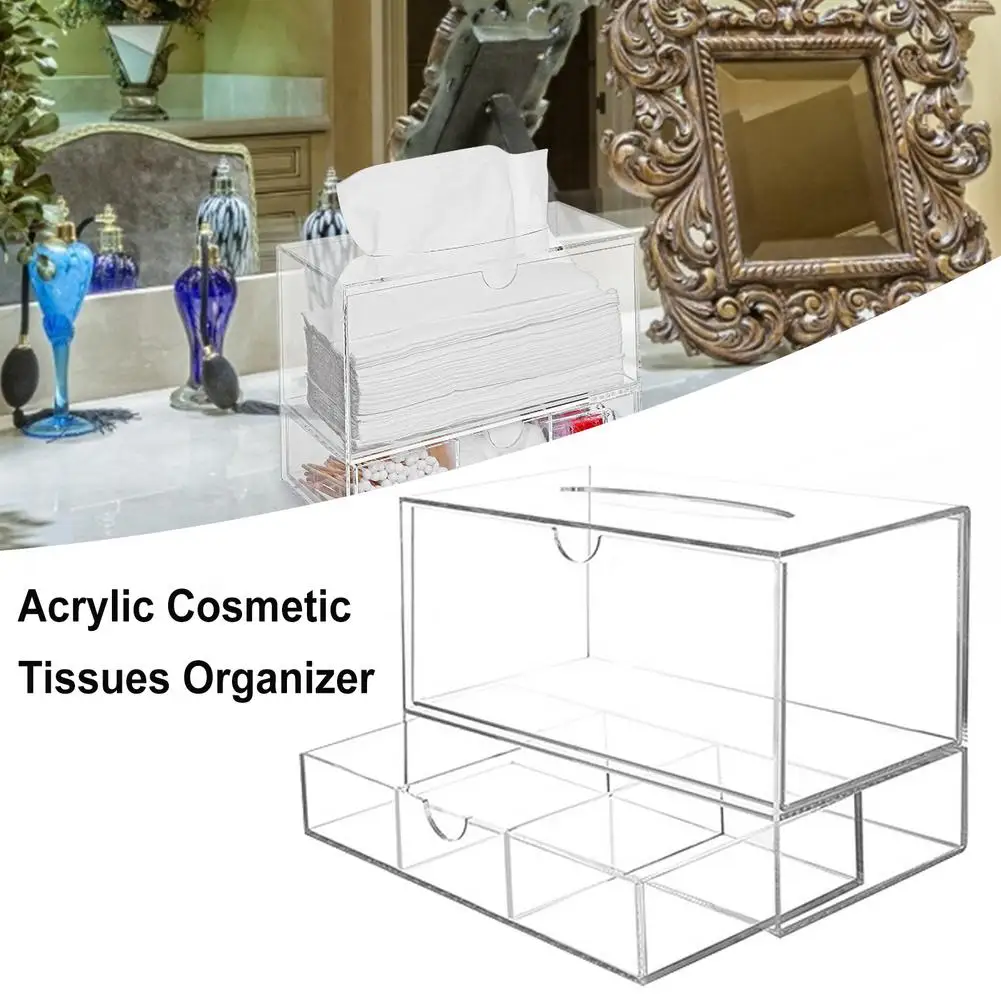 

Cosmetic Organizer Acrylic Makeup Organizer Storage Box Pull Out Storage Drawer Lipstick Display Stand Holder Jewelry Box