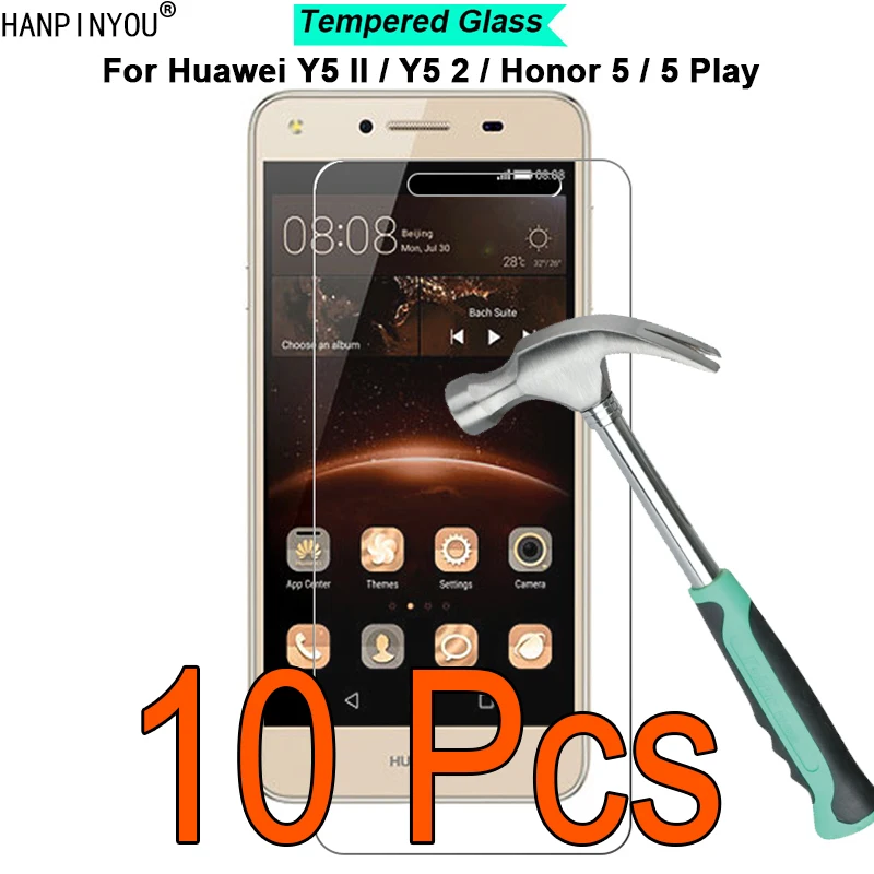 

10 шт./лот для Huawei Y5 2 II Y5II Honor 5 Play 9H твердость 2.5D ультратонкая закаленная защитная пленка из закаленного стекла