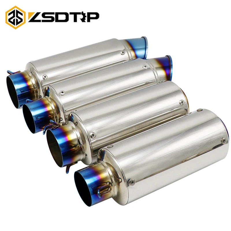 

ZSDTRP 51mm 60mm Universal Motorcycle SC Escape Motorcross Scooter SC Exhaust Pipe Muffler For FZ6 Ninja cbr650f cb400 s1000r