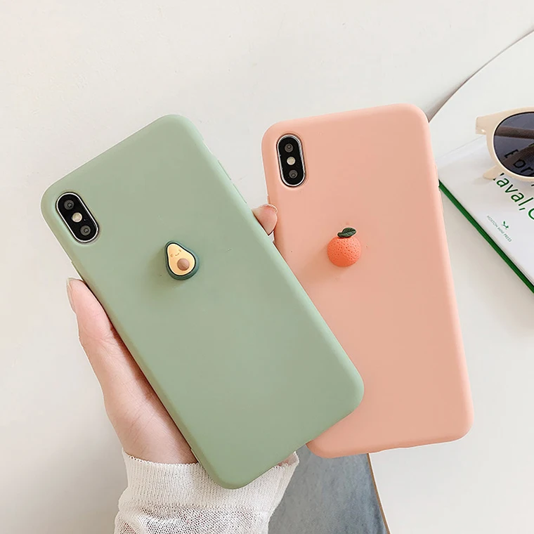 Cute 3D Matte Momordica Case for Huawei Honor 7C AUM-L41 7A DUA-L22 7S 7X 6X 6A 6C 5A LYO-L41 Fruit Soft TPU Cover | Мобильные
