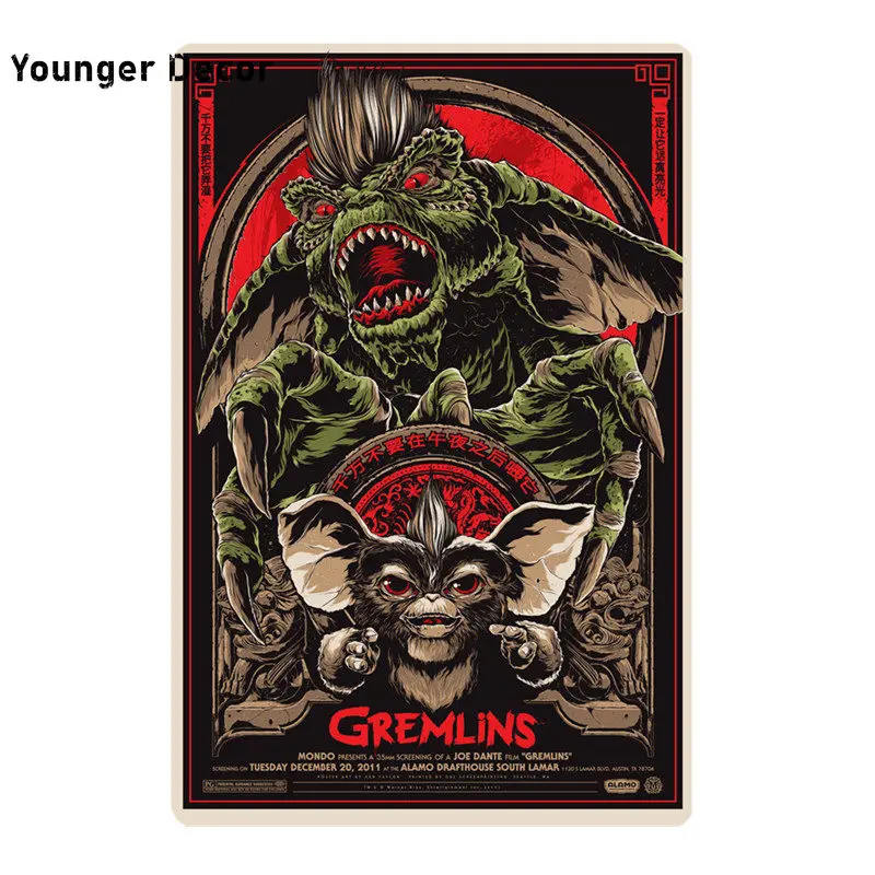 Классический постер с героями мультфильмов Gremlins Gizmo металлические знаки
