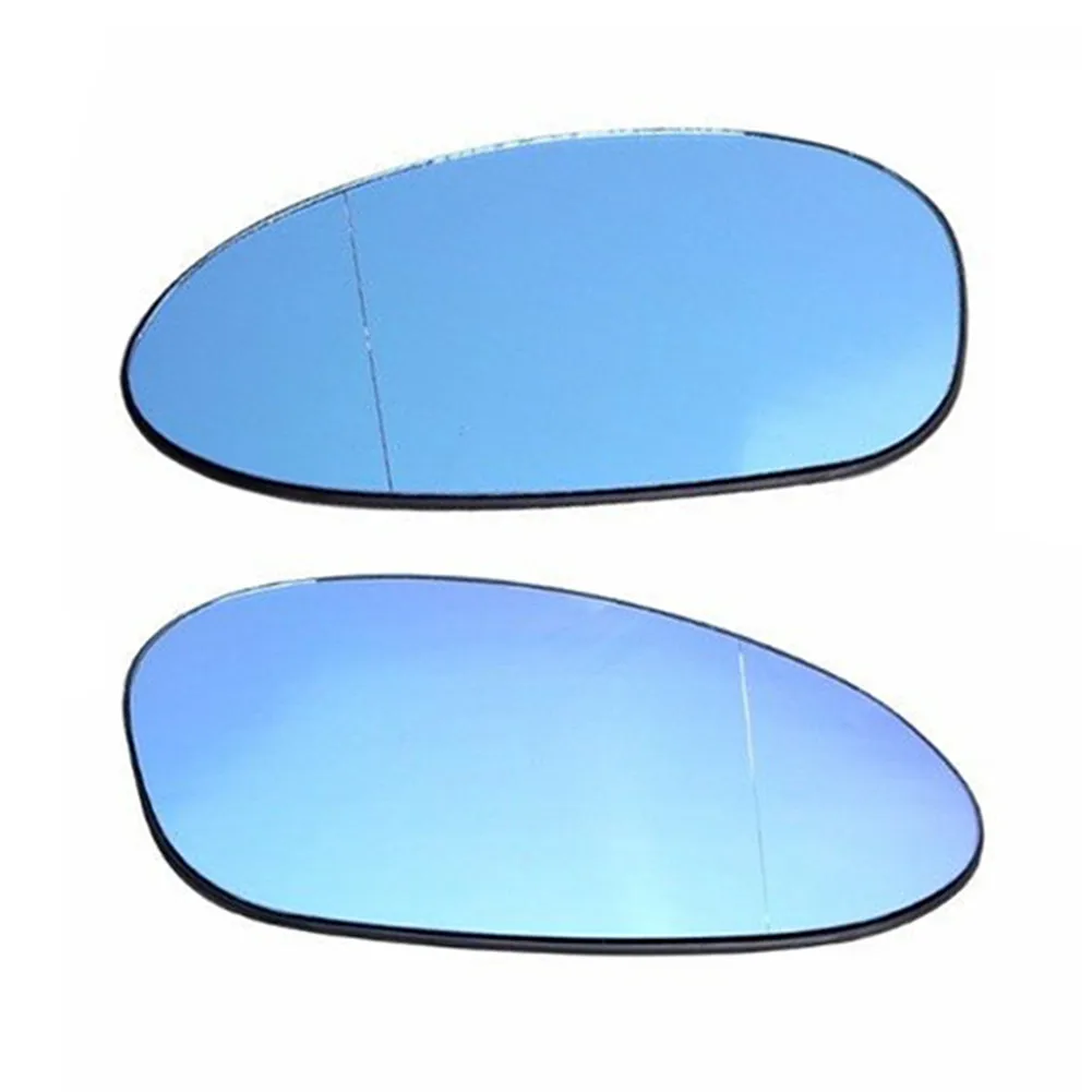 

1 Pair Blue Heated Wing Mirror Glass For BMW E90 E91 2005-08 E87 E88 04-09 E85 Z4 Side Rearview Heated Mirror Glass