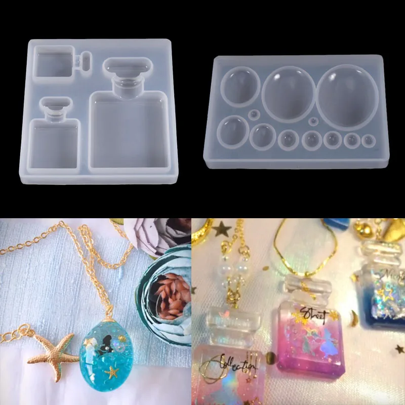 DIY овальные бутылки УФ смолы ювелирные изделия инструменты сушеные цветочные формы ручной работы кулон ювелирные изделия инструмент