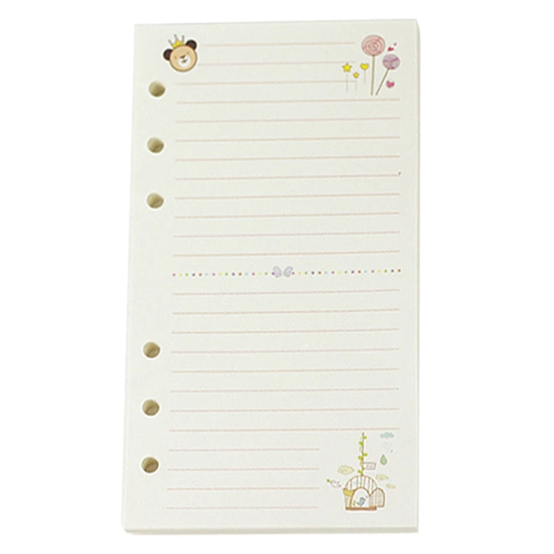 2 шт. A6 милые цветные дневники спиральные блокноты сменные листы канцелярские