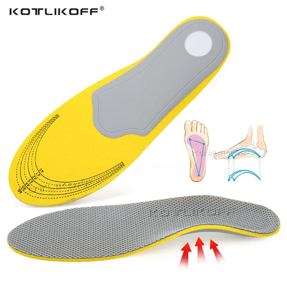 Дышащие ортопедические стельки для взрослых вставки с высокой поддержкой свода