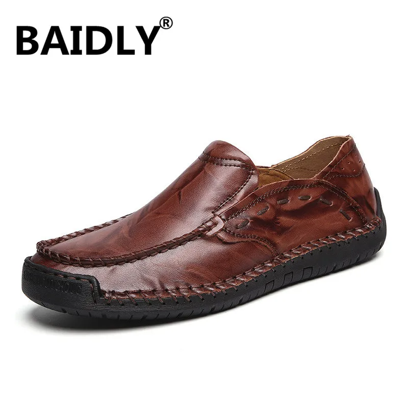 Мужская повседневная обувь кожаные брендовые топ-сайдеры для мужчин модная из