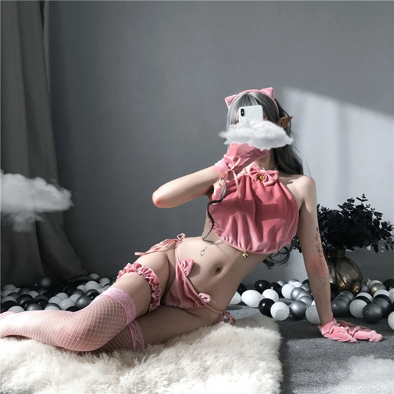 Японское сексуальное женское белье Банни Карнавальный костюм для девочек
