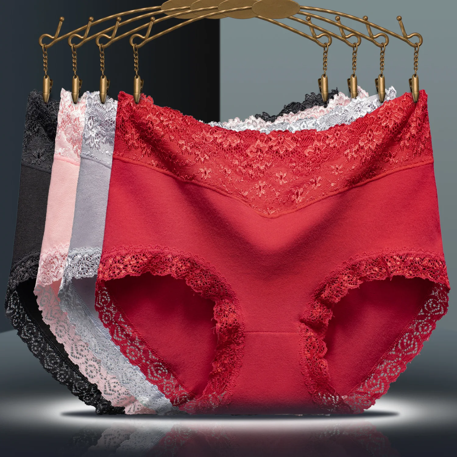 Женские сексуальные кружевные трусики женское бикини хлопковое Прозрачное