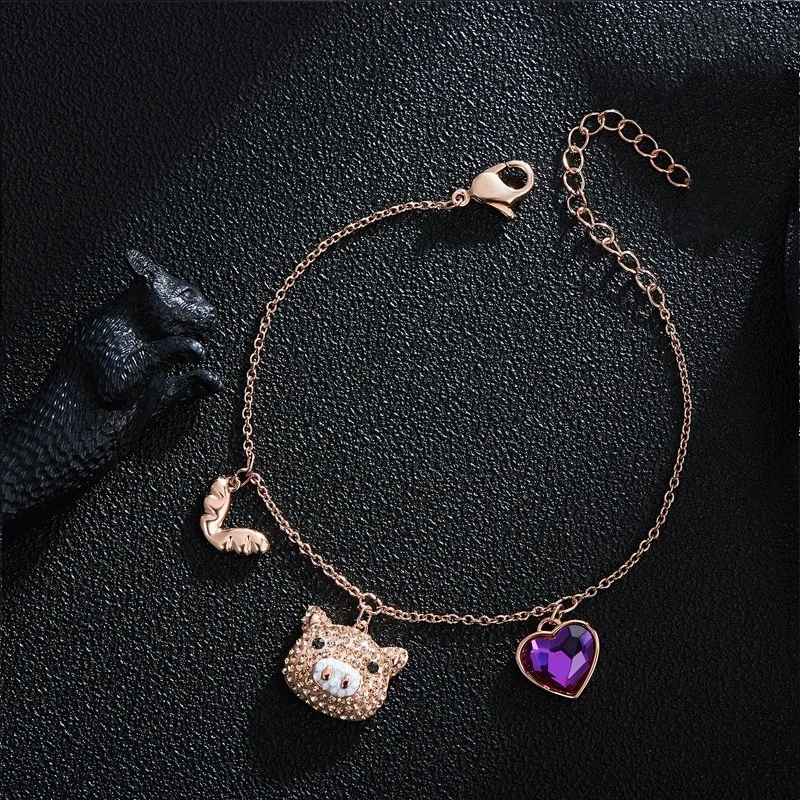 

Original Engraving 1:1LITTLE Cute Cute Pig Romantic Lady Bracelet