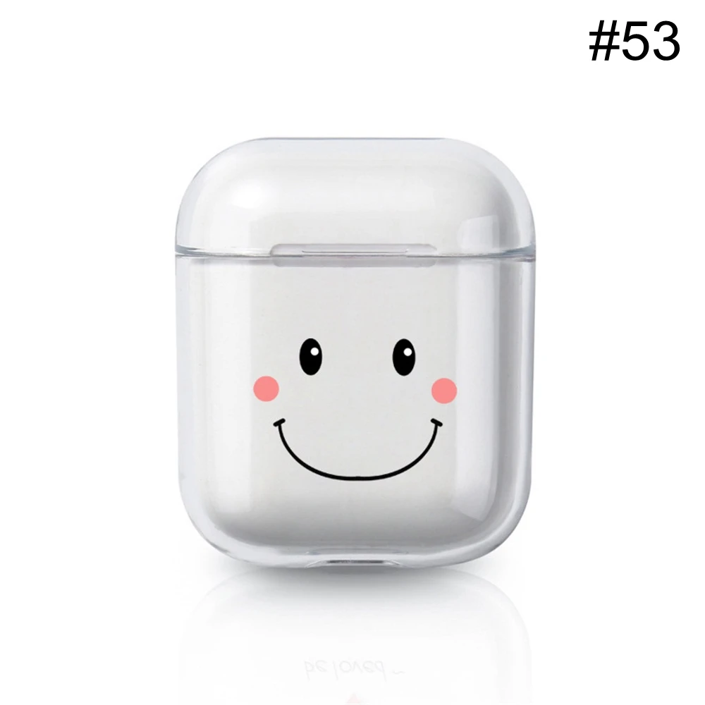 Милый прозрачный жесткий чехол для Apple Airpods модные аксессуары наушников защитный