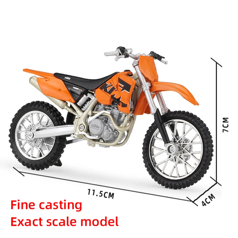 Гоночная модель мотоцикла Welly 1:18 KT # M 450 SX из сплава для пересеченной местности