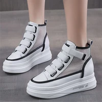 women summer cow leather platform sandals high top fashion sneakers chunky oxfords ankle boots breathable shoe 34 35 36 37 38 39