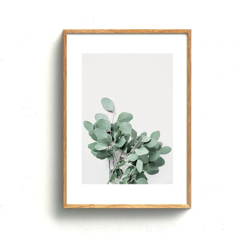 Озеро Лодка лес суккуленты зеленые растения скандинавские плакаты и принты