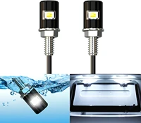6 pcs led car motorcycle license number plate lights lamp auto tail front screw bolt bulbs lamps light source 12v 5630 smd