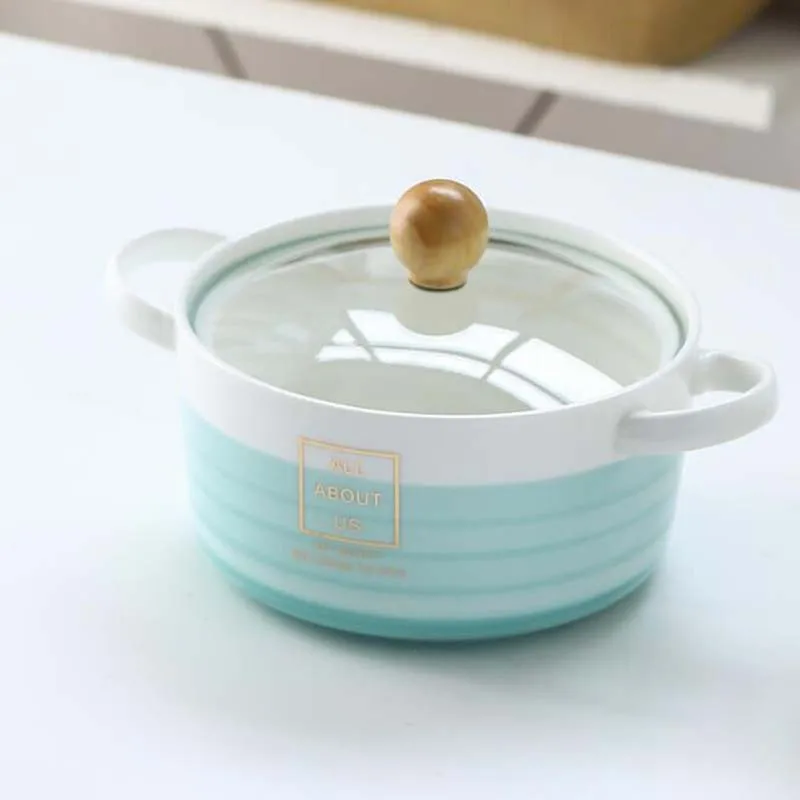 Молочный суповый горшок с двойной ручкой в европейском стиле удобный большой