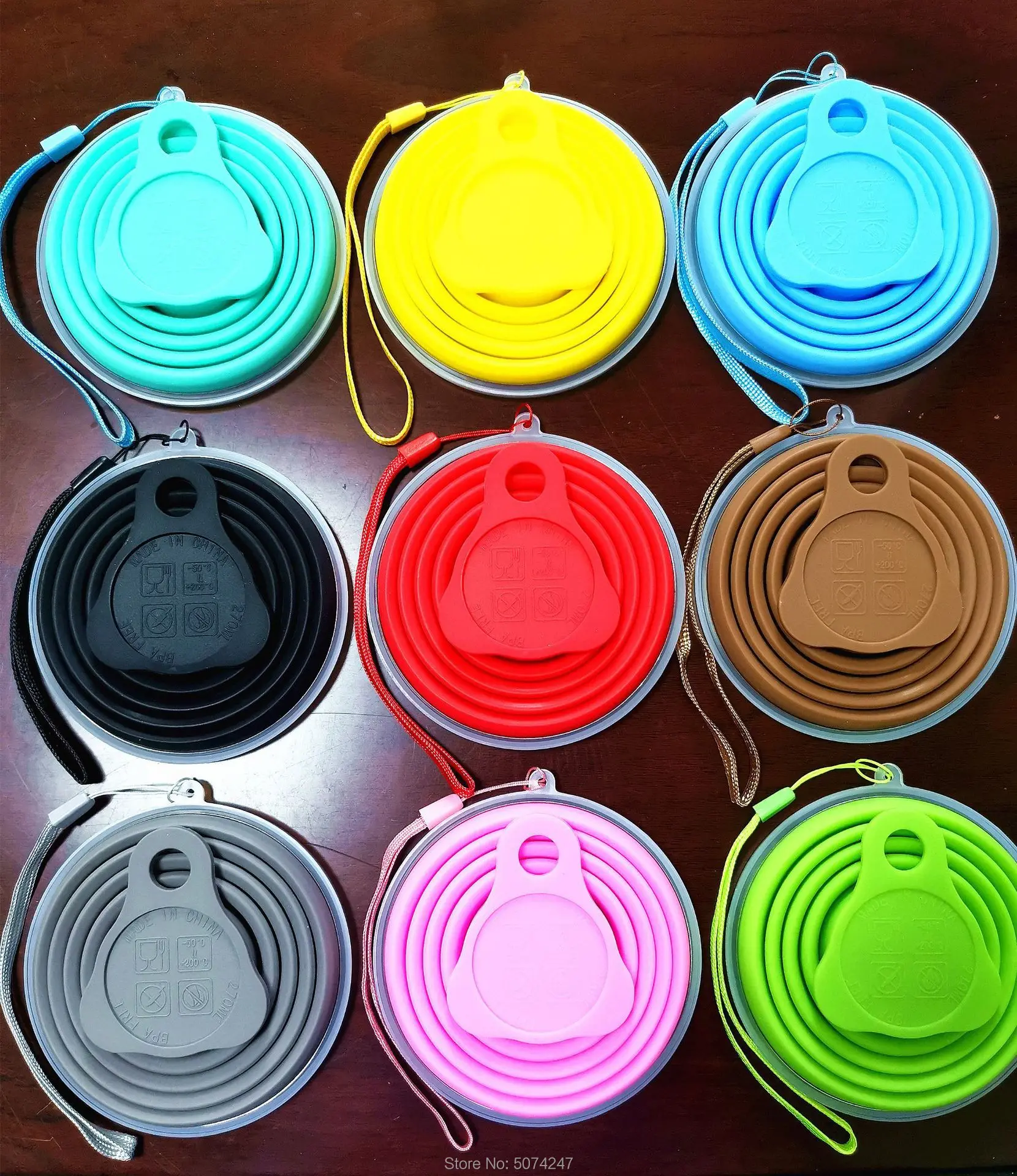 270 мл складные силиконовые мини чашки с пылезащитной крышкой Складная кофейная