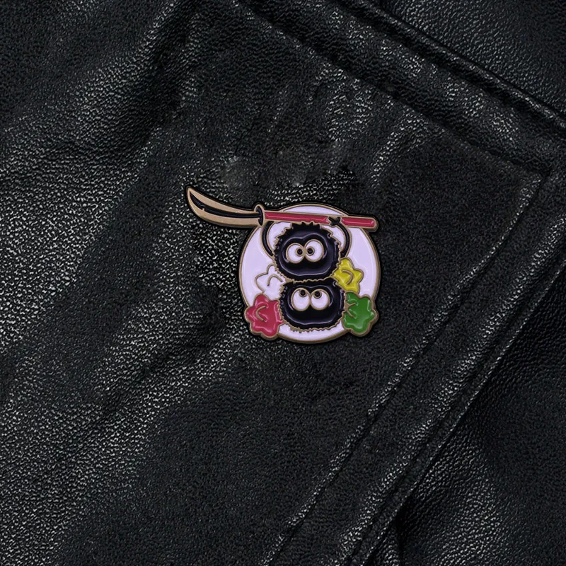 Симпатичный значок на пуговицах в форме туши для студийной съемки ghilii Hayao Miyazak