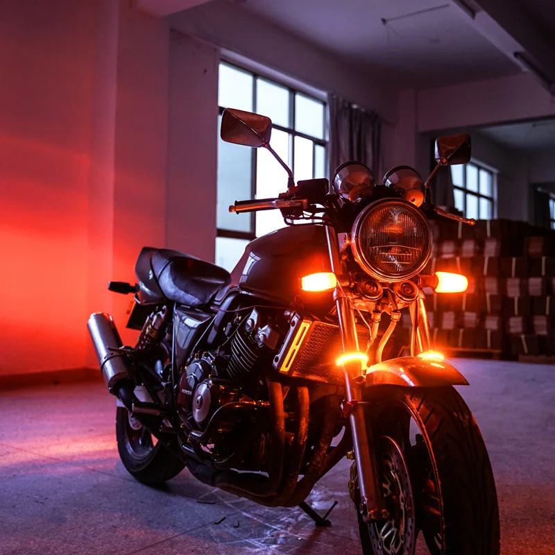 1 шт. мотоциклетный сигнальный светильник передняя подвеска светодиодный сигнал