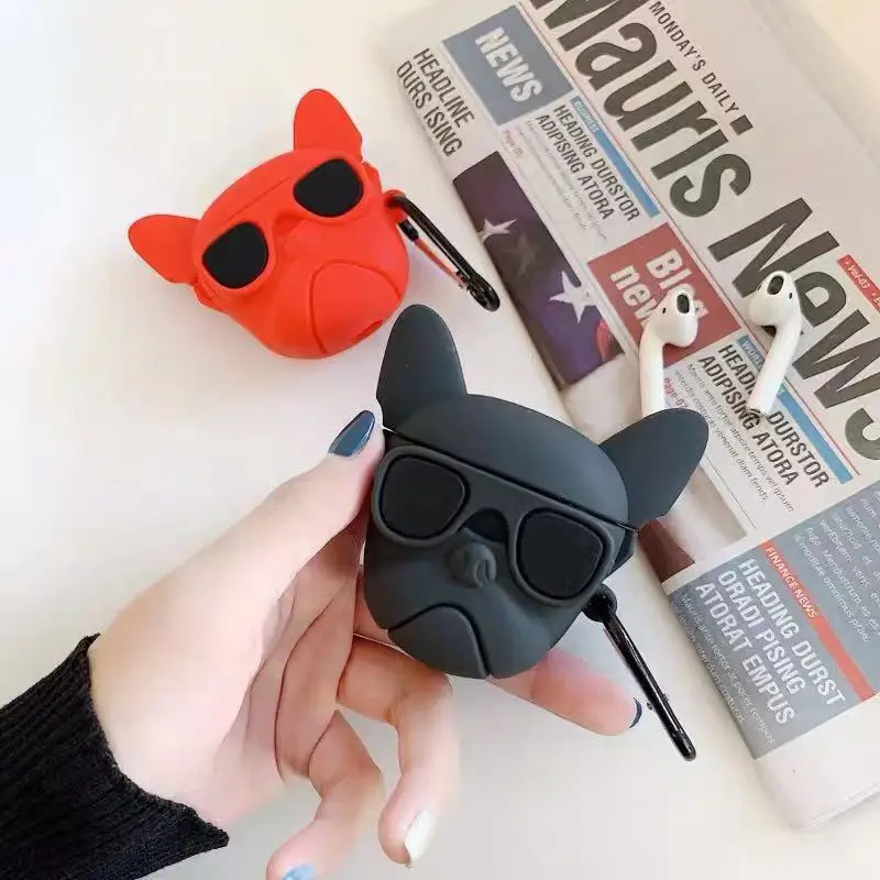 Новый мультяшный чехол для беспроводных наушников Apple AirPods силиконовый с