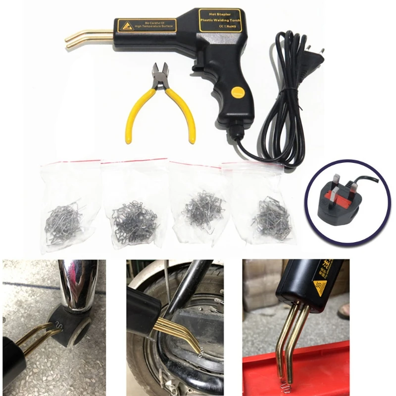 

Car Bumper Welding Repair Kit 50W 4 Types Hot Staplers Welder for Repairing and Cutting Automotive Plastic