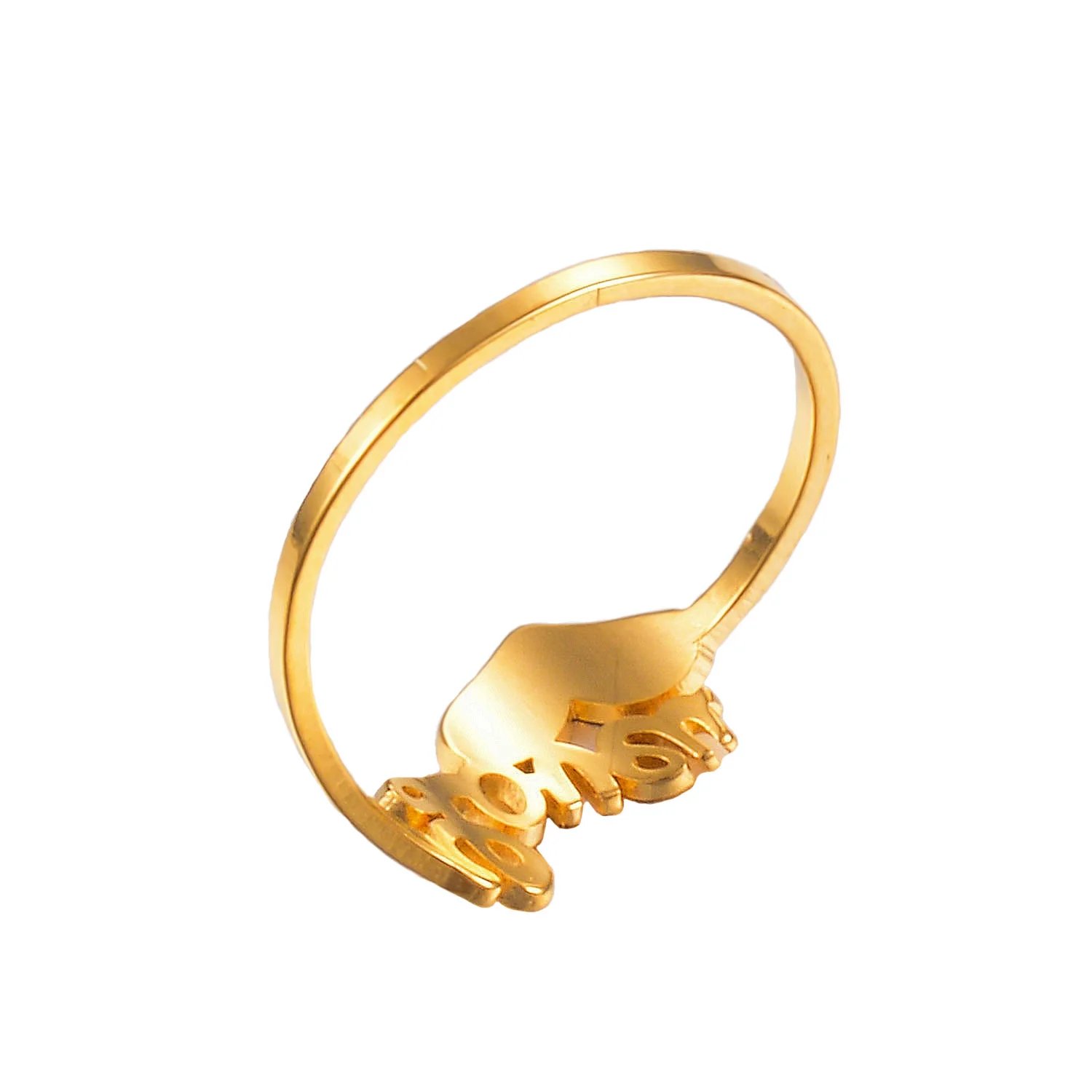 Женское кольцо в форме сердца из нержавеющей стали | Украшения и аксессуары