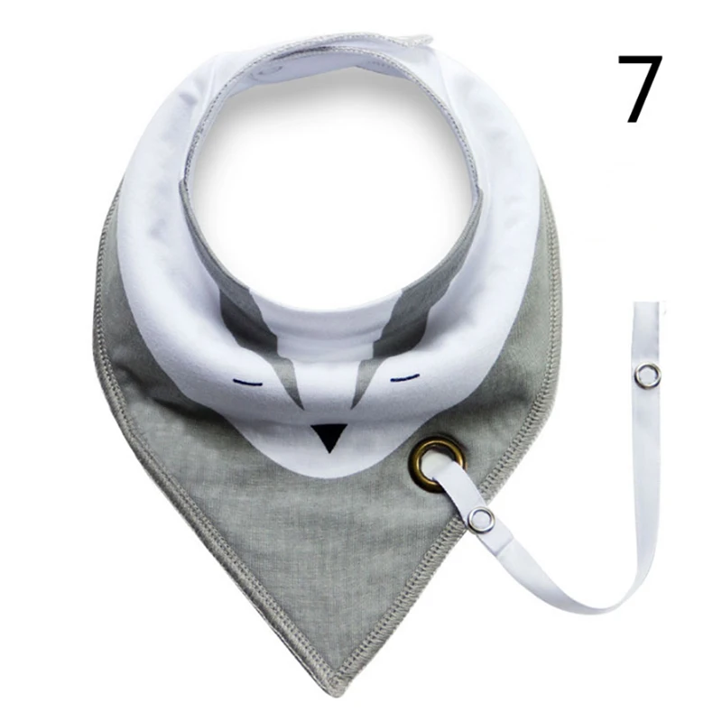 

2020 Newborn Baby Bibs Cartoon Printed Anti Drop Rope Cute Triangle Towel Cotton Double Saliva Bib Child Care Supplies