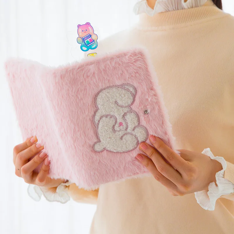 Kawaii Bear A6 Блокнот плюшевый планшетофон органайзер творческие блокноты