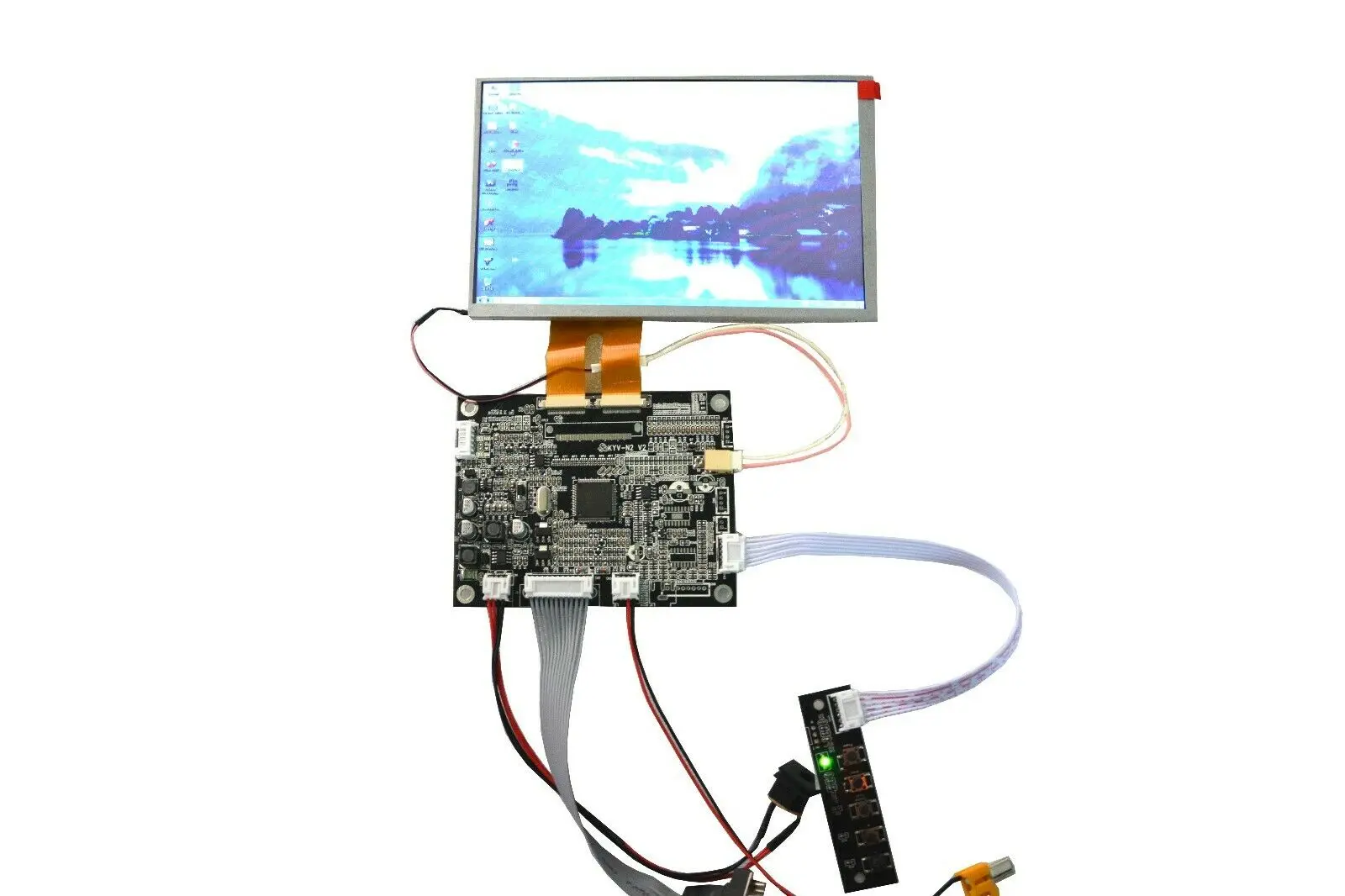 Новинка лидер продаж плата контроллера VGA AV KYV N2 V2 Plus 7 дюймов TFT 800x480 AT070TN84 V.1 2x30 Pin