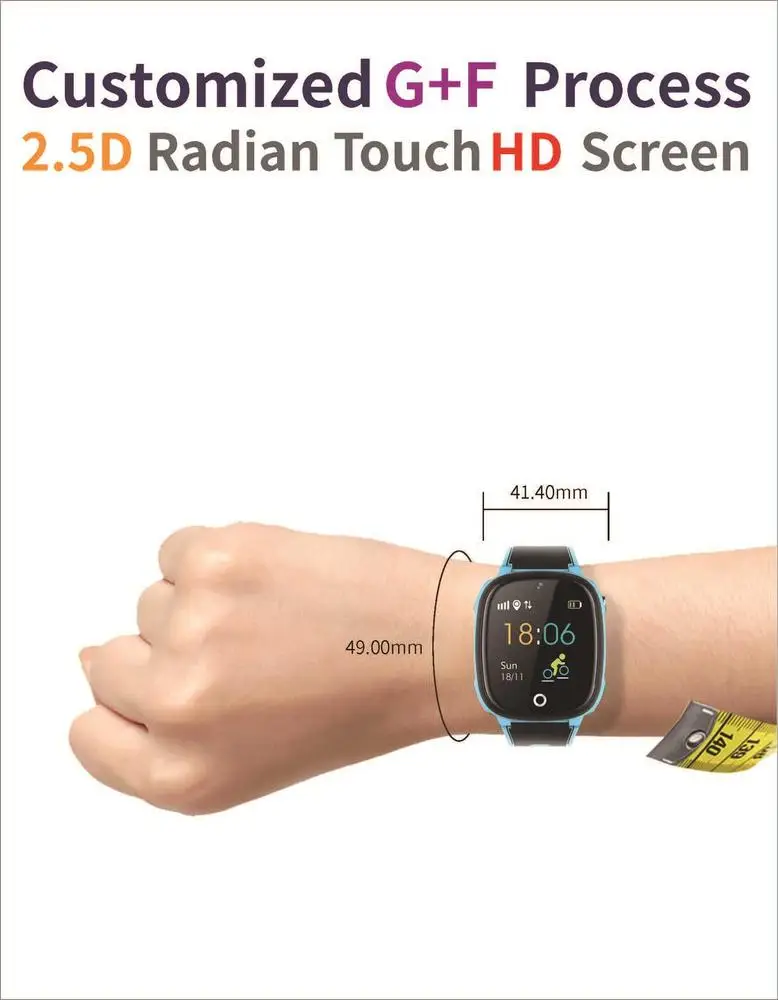 

Smart Watch for Kids Children Safe GPS SOS Call Bluetooth Pedometer Positioning Waterproof Touch Screen Watch for Android IOS