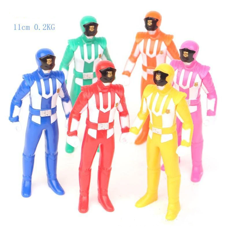 

New Power Rangers 6Pcs/setscience Fiction Film Figure Pvc Jason Zack Action Collectible Model Decorations Doll Toys for Kids