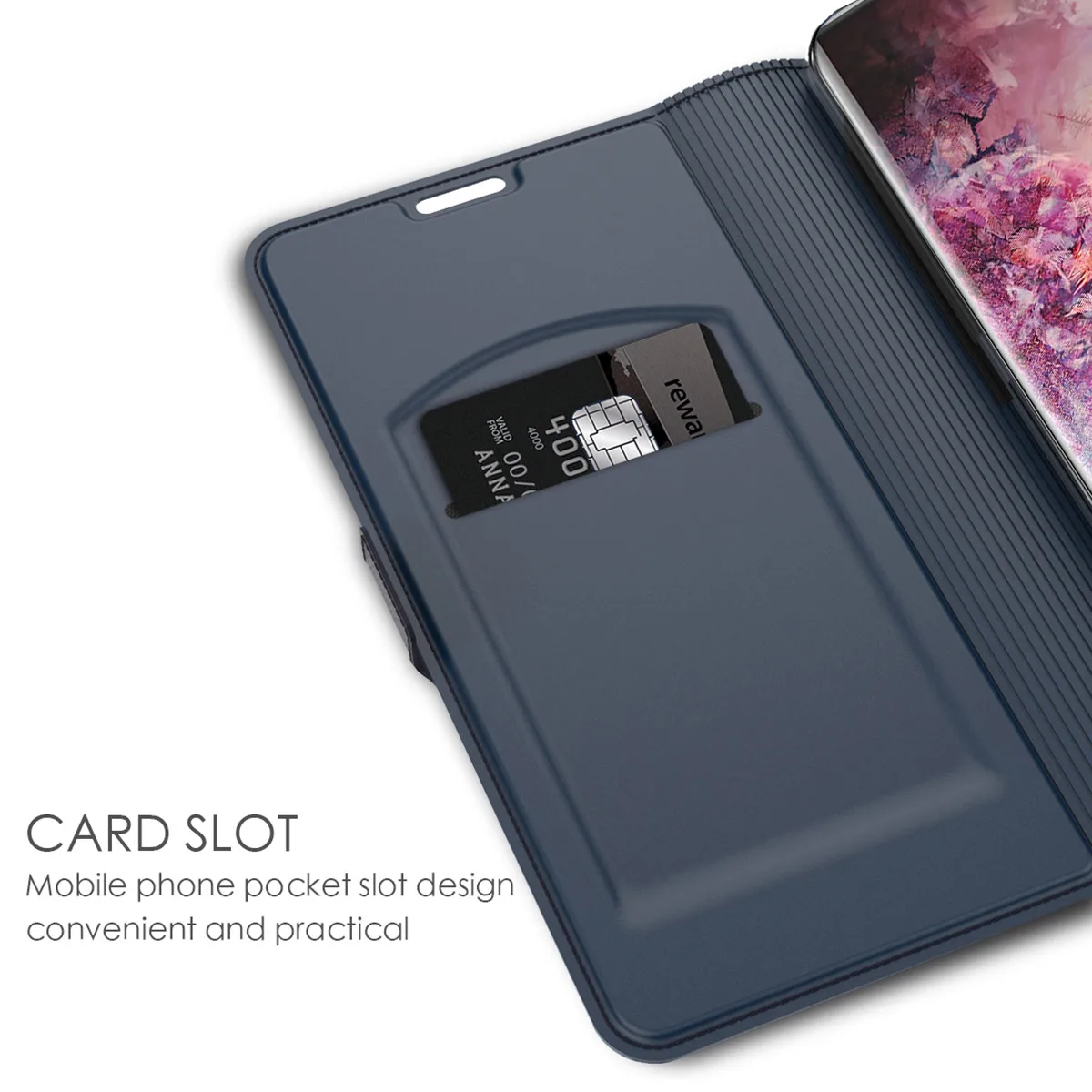 Чехол для Samsung Galaxy Note 10 Plus Магнитный чехол из искусственной кожи с откидной