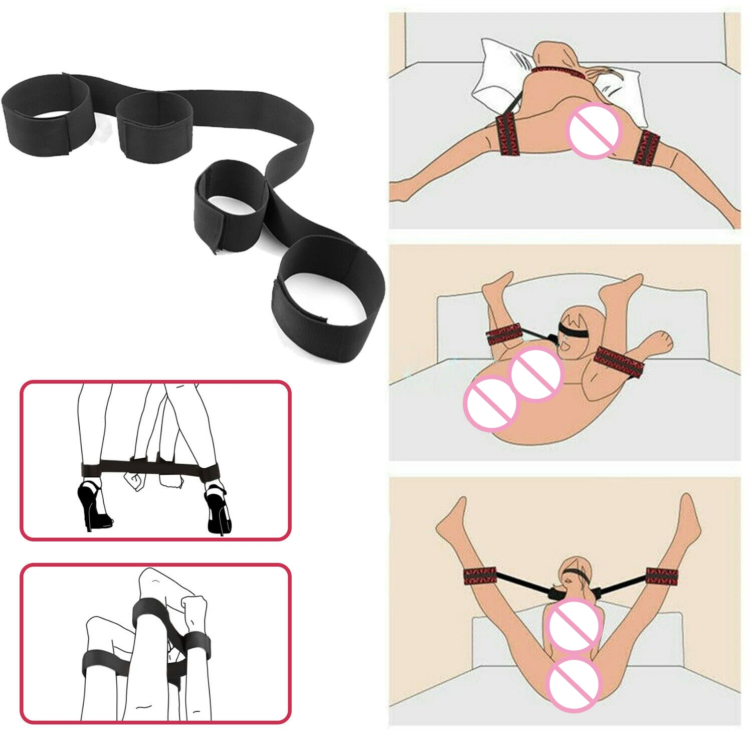 Наручники манжеты для ног эротические БДСМ фетиш раб секс-игрушки новинка пар