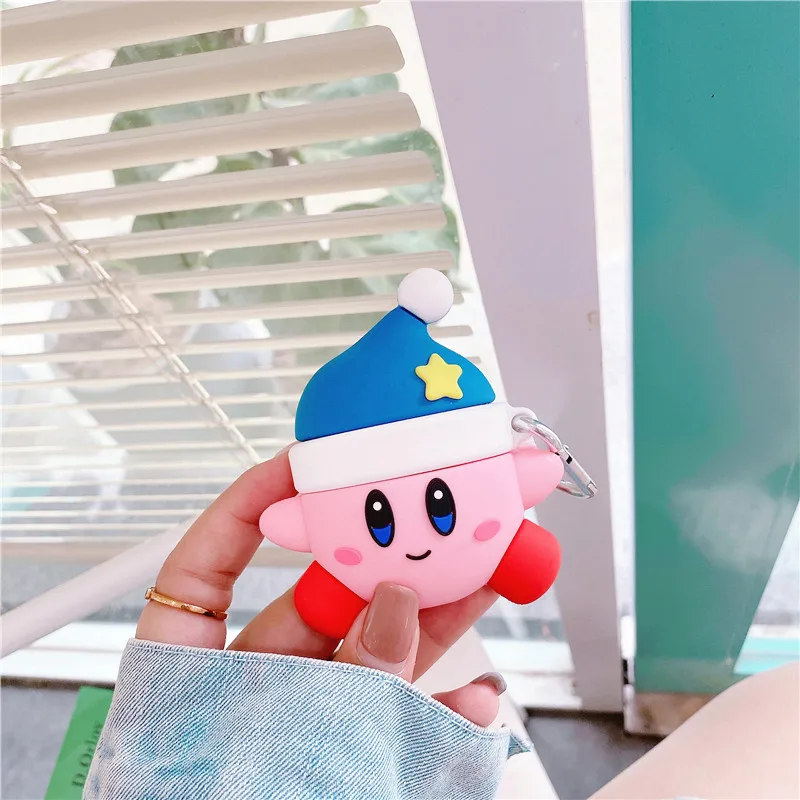 

New Japan gameboy cartoon cute Kirby soft Headphone Earphone case for Apple airpods 1 2 Wireless Headset cover for airpods pro