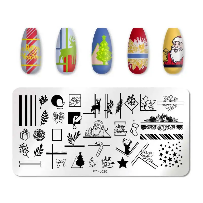 YSKL Nail Art Stamping Plate Template Lace Flower Leaf Butterfly Stencils Stamp Geometric for Nails Polish Mold Manicure Tools | Красота и